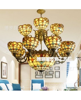 Tiffany Baroque Hotel Living Room Lobby Duplex Building Grand Chandelier Hotel Non standard Engineering Third Floor Chandelier Wholesale