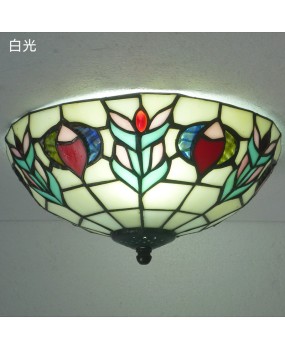 Tiffany colored glass floor European ceiling lights for lighting fixtures, corridors, entrances, lobbies, balconies, factory direct sales