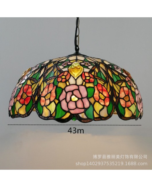 Manufacturer Foreign Trade Tiffany Lighting Living Room Hotel Bedroom Bedlight Retro European Bedroom Desk Lamp