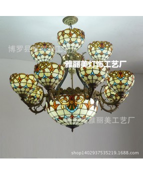 Tiffany Baroque Hotel Living Room Lobby Duplex Building Grand Chandelier Hotel Non standard Engineering Third Floor Chandelier Wholesale