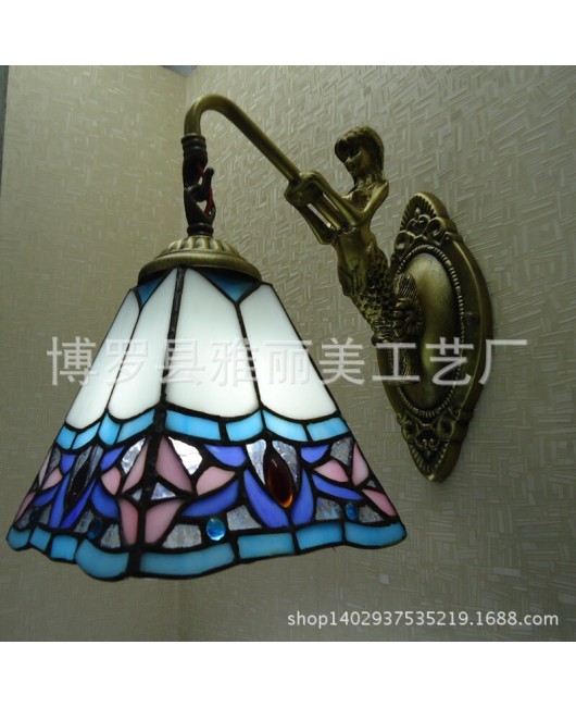 Colorful glass lighting, beautiful European style living room, bedroom, children's room, hotel bed, headlight, mirror, headlight manufacturer wholesale