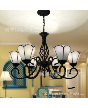 Manufacturer direct sales of Mediterranean LED lighting fixtures, foreign trade pendant lights, simple coffee shops, living rooms, bedrooms, dining rooms, creative lighting fixtures