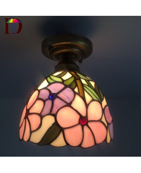 Home Decoration Lighting One Piece dropshipping Tiffany colored glass hallway hallway hallway balcony ceiling light new promotion