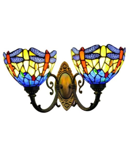 Manufacturer wholesale natural agate stone wall lamp Tiffany retro living room bar villa classical wall lamp special price