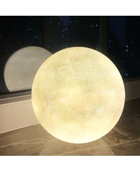 Moon lamp Nordic minimalist decoration intelligent desk lamp internet famous moon lamp creative atmosphere living room bedroom floor lamp