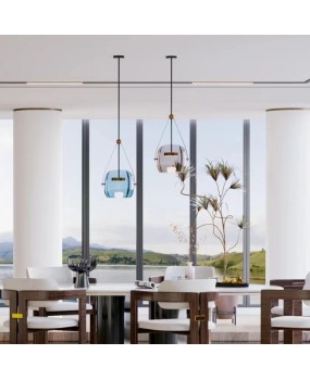 Modern creative hotels, homestays, restaurants, cafes, chandeliers, designers, artistic glass bar counter chandeliers