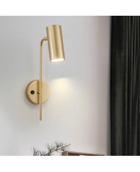 Nordic living room background wall, postmodern creative simplicity, reading wall lamp, rotatable with switch, bedroom bedside wall lamp