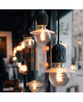 Vintage industrial style lighting fixtures, restaurants, cafes, modern minimalist bars, desk lamps, internet famous bedrooms, bedside cement pendant lights