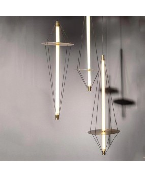 Italian designer's minimalist lines, restaurant chandelier, modern villa living room model room, bedroom bedside chandelier