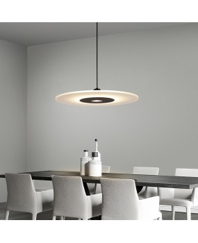 Minimalist restaurant pendant light, modern minimalist designer dining table island table lamp, Nordic creative flying saucer universe song pendant light