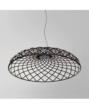 Italian restaurant pendant light, modern and minimalist designer style, bar counter, island platform, woven rope, circular lighting fixture