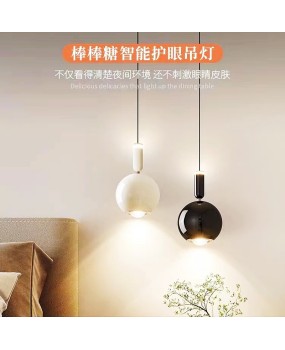 Bedroom lamp, bedside pendant lamp, modern and simple master bedroom, creative personality, adjustable high-end feeling, restaurant bar counter small pendant lamp