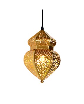 Xinjiang Arab Southeast Asian Thai style pendant lamp hotel restaurant guesthouse corridor hollow carved pendant lamp