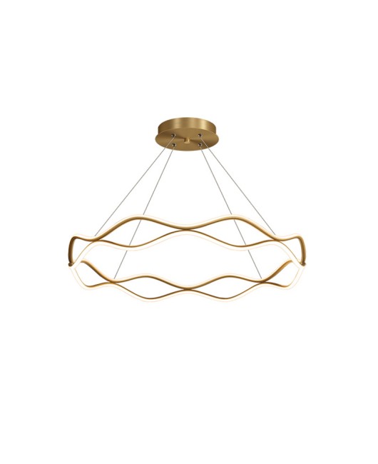 All copper modern minimalist living room pendant light minimalist luxury creative designer circular hall main light dining room bedroom light