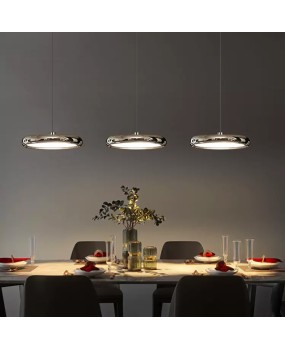 Modern minimalist restaurant pendant light, three headed Nordic light luxury dining room bar counter, aluminum single headed bedroom, new intelligent lighting fixtures