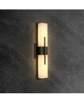 New Chinese style living room background wall light luxury bedroom bedside long strip wall light villa staircase corridor lighting fixtures