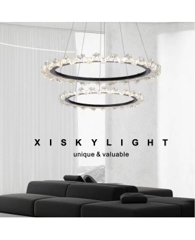 New Italian minimalist living room pendant light, high-end modern bedroom, full spectrum master bedroom, villa lobby, duplex floor pendant light