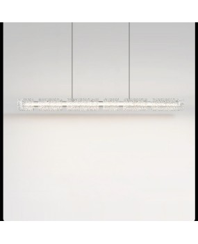 Italian minimalist new resin straight bar restaurant pendant light, modern minimalist dining room light, high-end light luxury dining table light