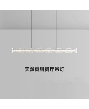 Italian minimalist high-end wave restaurant pendant light strip designer 2024 new island table lighting fixture