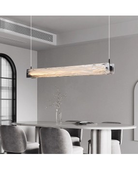 Postmodern light luxury restaurant pendant light designer Italian creative cloud glass dining room bar counter island platform long pendant light