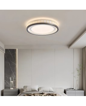 Italian minimalism with a sense of luxury, light luxury, master bedroom ceiling light, circular full spectrum eye protection, intelligent study ceiling light