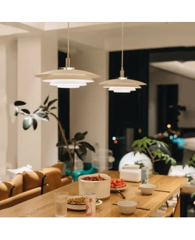 Nordic restaurant chandelier, Danish modern minimalist internet celebrity UFO creative homestay, PH5 cream style Japanese dining table light