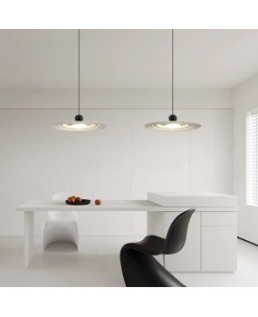 Modern minimalist cream style UFO restaurant pendant light Nordic creative personality romantic hotel coffee shop bar counter pendant light