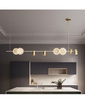 Restaurant pendant light, Nordic minimalist personality, post-modern luxury, front desk, bar counter, one character model room, LED decorative spotlight