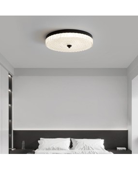 Italian minimalist bedroom ceiling light, new modern luxury high-end all copper LED home master bedroom light