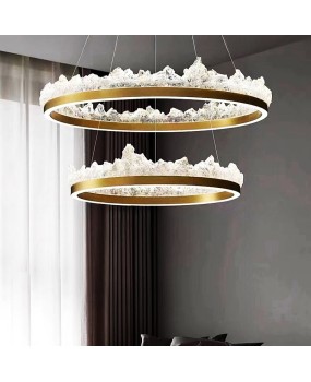 Italian Iceberg Living Room Pendant, Modern and Simple Nordic Designer, Hall Main Light, Luxury and High end Restaurant Lighting