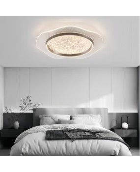 Modern minimalist bedroom light, new light luxury and high-end designer creative full spectrum eye protection children's room ceiling light