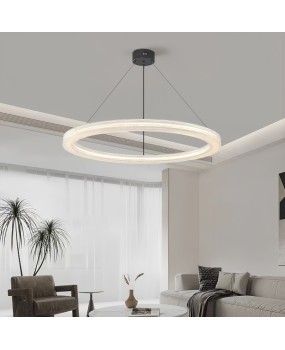 Italian minimalist resin living room pendant light, modern minimalist high-end new designer, all copper hall master bedroom pendant light