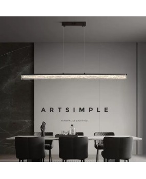 Italian minimalist one character restaurant pendant light luxury modern minimalist bar counter Nordic designer high-end dining table strip light