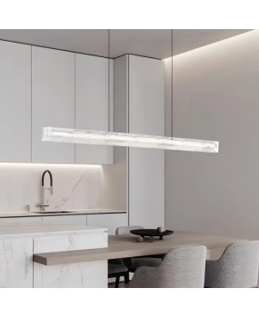 Italian minimalist resin restaurant pendant light, modern minimalist new high-end light luxury creative dining table dining room long pendant light