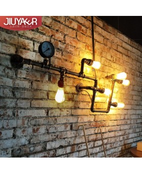 American LOFT retro wall lamp industrial style bar network coffee restaurant corridor wall water pipe decorative lighting fixture