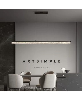 Italian minimalist one character restaurant pendant light luxury modern minimalist bar counter Nordic designer high-end dining table strip light