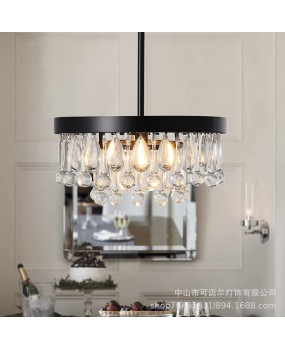 Crystal ceiling light, water droplet pendant light, luxurious and creative restaurant corridor, modern and simple bedroom pendant light, Amazon bestseller