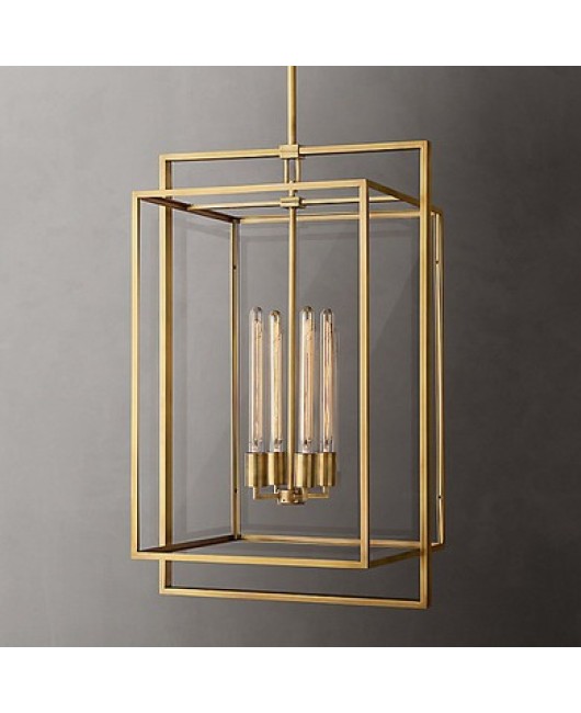 American retro restaurant, bedroom, dressing room, staircase, wrought iron pendant light, simple modern, classical, light luxury study pendant light