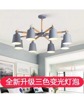 Living room pendant light, minimalist dining room bedroom home LED lighting, Nordic creative study, macaron atmospheric hanging lighting