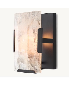 Original HARLOW Calcite Wall Lamp Export North American Villa Living Room Simplicity Bedroom Study Retro Cloudstone Wall Lamp