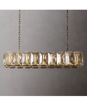 RH American countryside retro crystal chandelier personalized living room bedroom industrial study loft chandelier villa exit