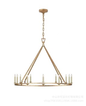 American retro restaurant, bedroom, dressing room, staircase, wrought iron pendant light, simple modern, classical, light luxury study pendant light