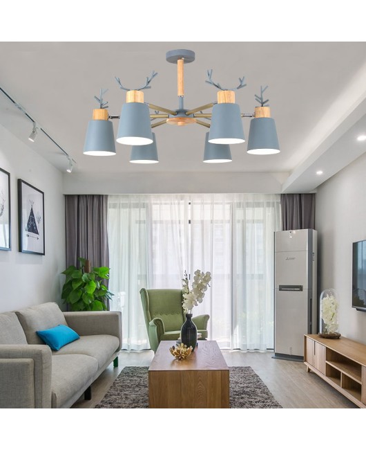 Nordic Creative Antlers Living Room Chandelier Personalized Bedroom Home Study Modern Simple Chandelier Lighting Fixtures