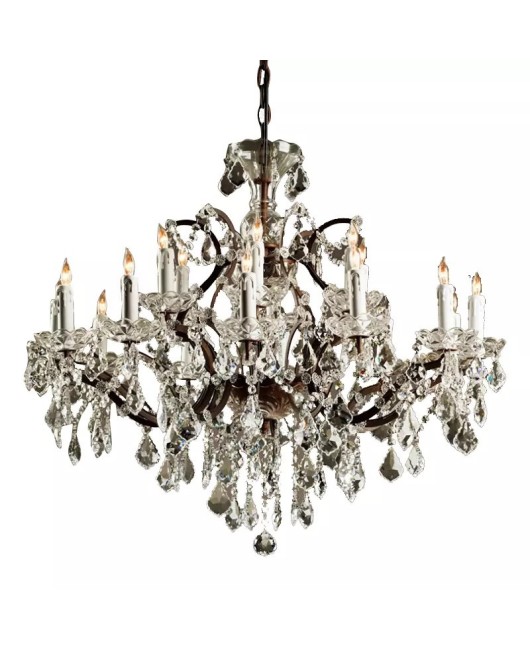 American living room crystal chandelier, American fashion restaurant, creative personality, retro atmosphere, villa hall, hotel lighting fixtures