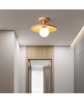 Nordic solid wood small ceiling light, entrance hallway, balcony lighting, Japanese style magic bean hallway, entrance hall, dressing room light