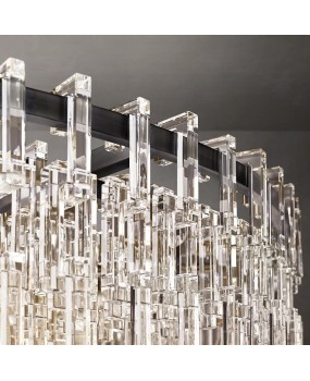 Modern minimalist chandelier, living room, creative and atmospheric designer, dining room, glass sample room, American style light luxury crystal lighting fixtures