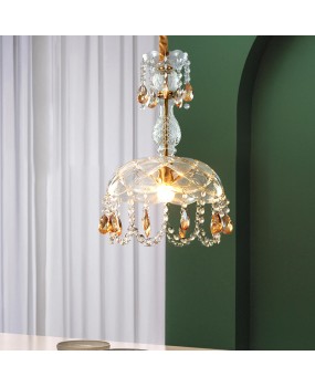 Vintage luxury crystal chandelier, hallway, entrance, bedside, balcony, corridor, dressing room, French LED lighting fixtures