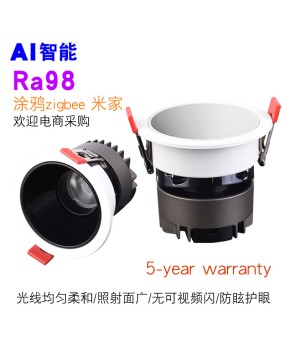 Graffiti Zigbee Smart Spotlight Mi Home Voice Control Home Embedded Living Room Ceiling Small Hill Hole Light 7W