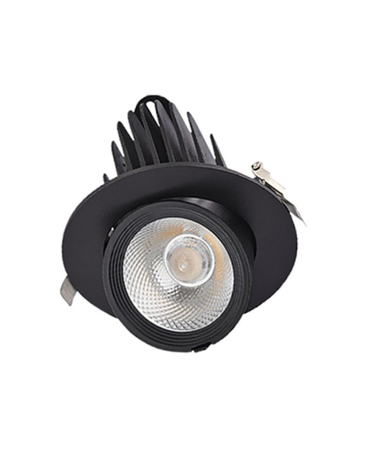 Dimmable spotlight 0-10V thyristor dali elephant trunk light clothing store spotlight 4500K embedded black spotlight