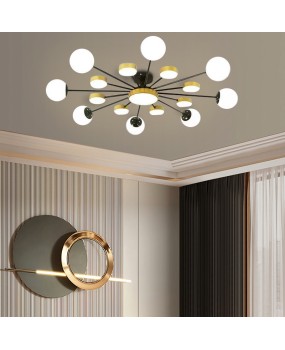 Cross border Nordic living room pendant light, home bedroom molecular light, spherical magic bean pendant light, creative dining room bedroom lighting